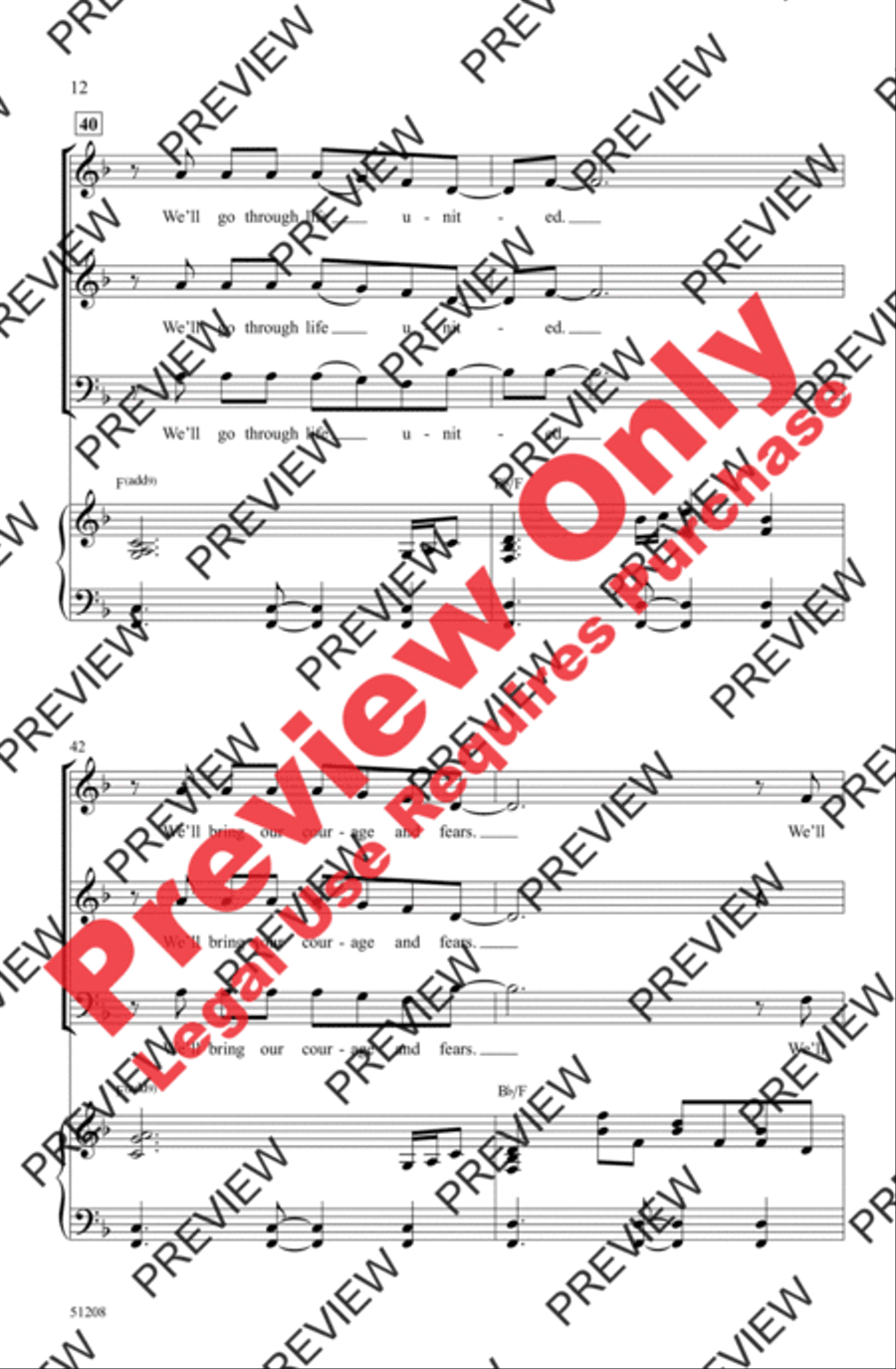 Beneath One Sun 3-Part scores gallery preview page 12