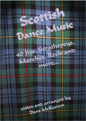 Book cover for Traditional Scottish Dance Music for Mandolin GDAE Tab; 40 Jigs, Marches, Strathspeys and more...