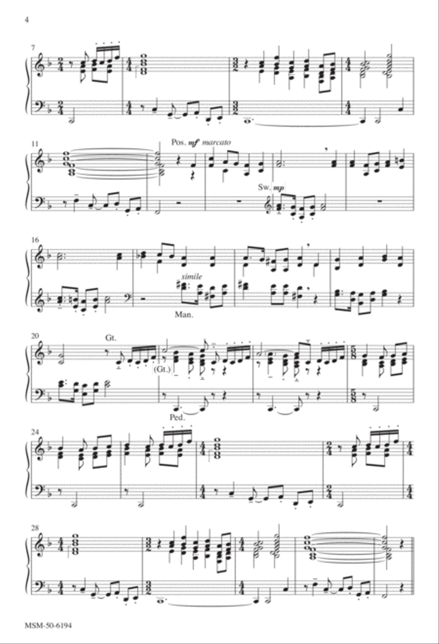 Rejoice, O Pilgrim Throng! 4-Part scores gallery preview page 2