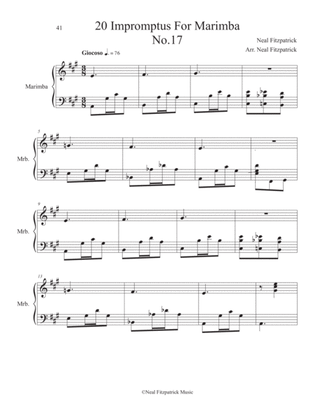 Impromptu No.17 For Marimba