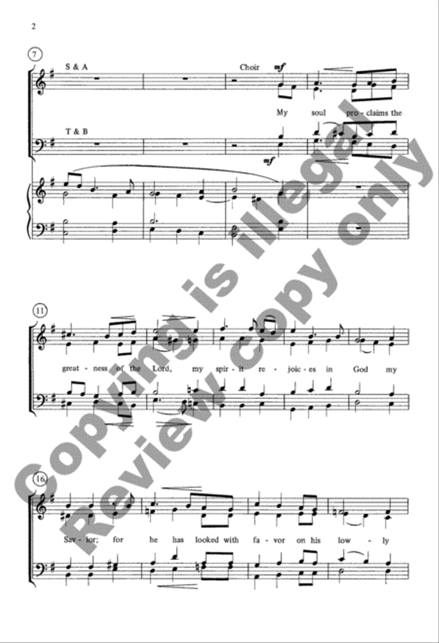 Magnificat & Nunc Dimittis 4-Part scores gallery preview page 4