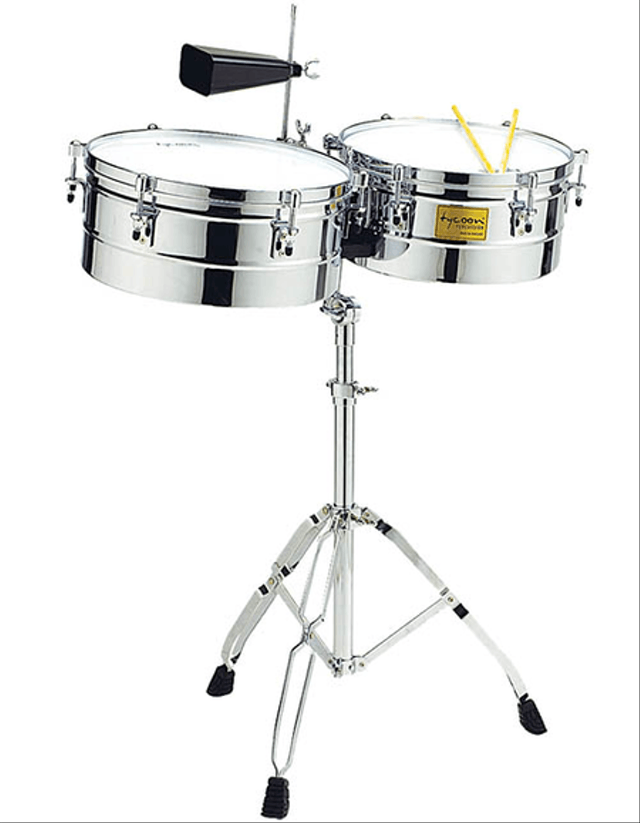 14″ & 15″ Chrome Shell Timbales Drums & Percussion Instruments scores gallery preview page 2