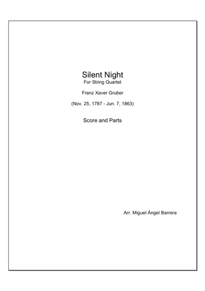 Silent Night for String Quartet image number null