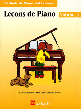 Book cover for Piano Lessons Book 3 – French Edition