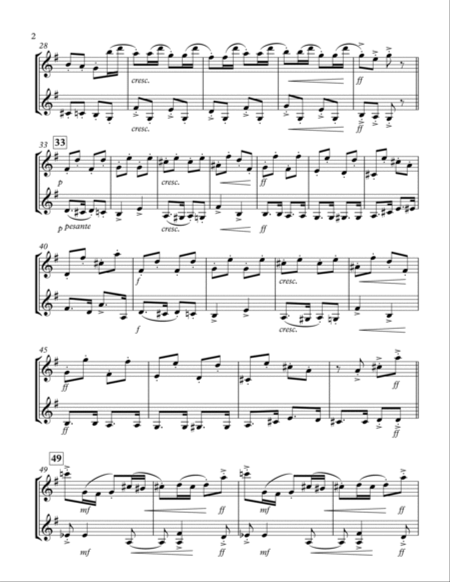 Nutcracker Suite: Russian Dance - Violin Duet String Duet scores gallery preview page 2