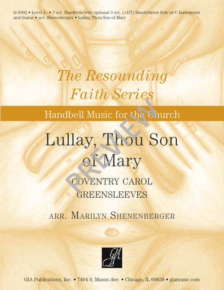 Lullay, Thou Son of Mary, 3 oct. edition - Handbells