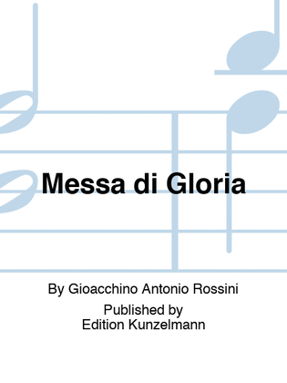 Book cover for Messa di Gloria for soli, mixed choir and orchestra