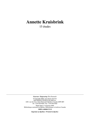 Book cover for 15 études
