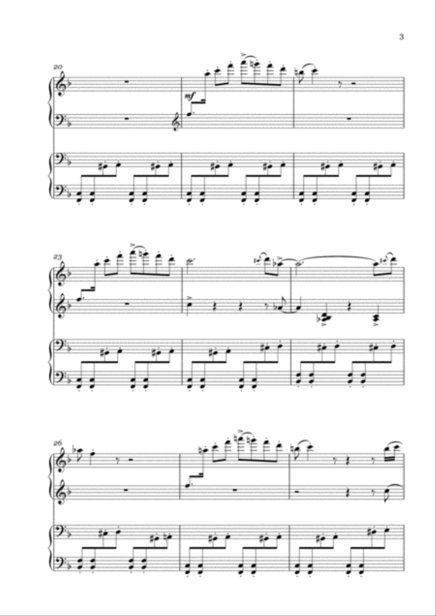 Baby Elephant Walk from the Paramount Picture HATARI! Piano scores gallery preview page 3
