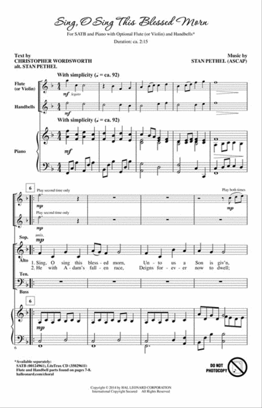 LiteTrax CD, Fall 2014, Vol. 74, No. 1 Choir scores gallery preview page 2
