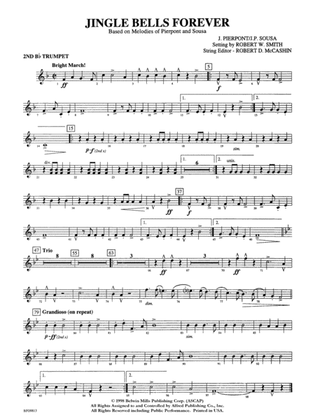 Jingle Bells Forever: 2nd B-flat Trumpet