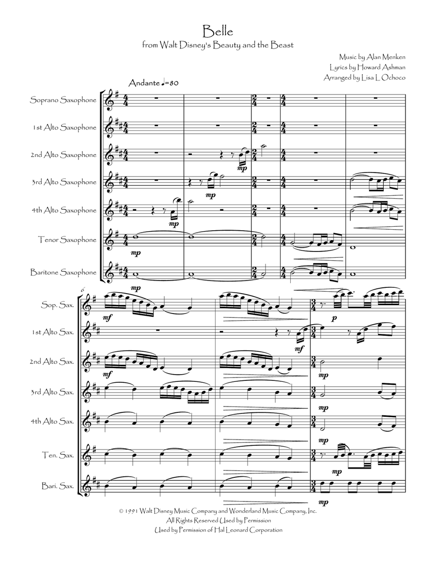 Belle Woodwind Ensemble scores gallery preview page 3