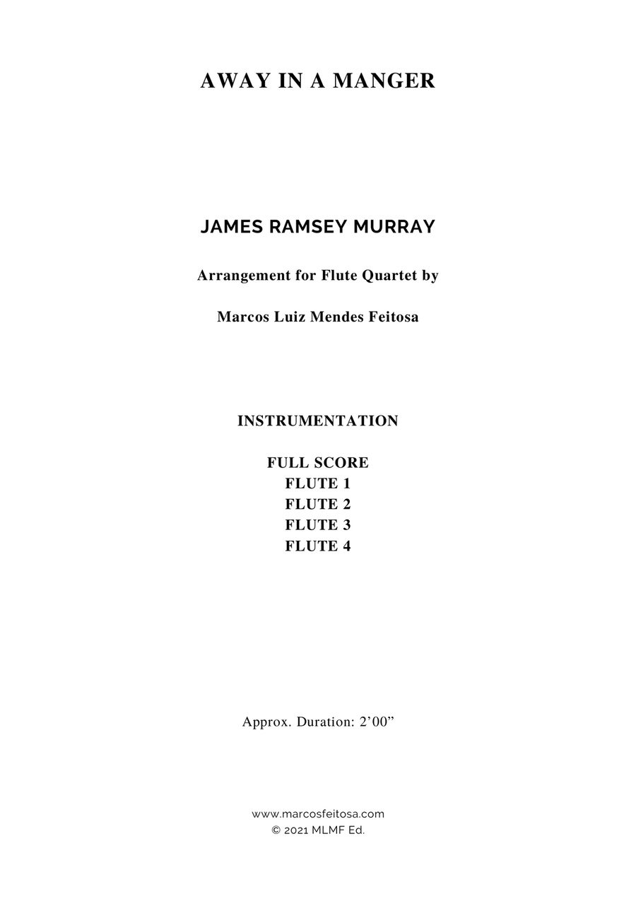 Away in a Manger - Flute Quartet Flute Quartet scores gallery preview page 2