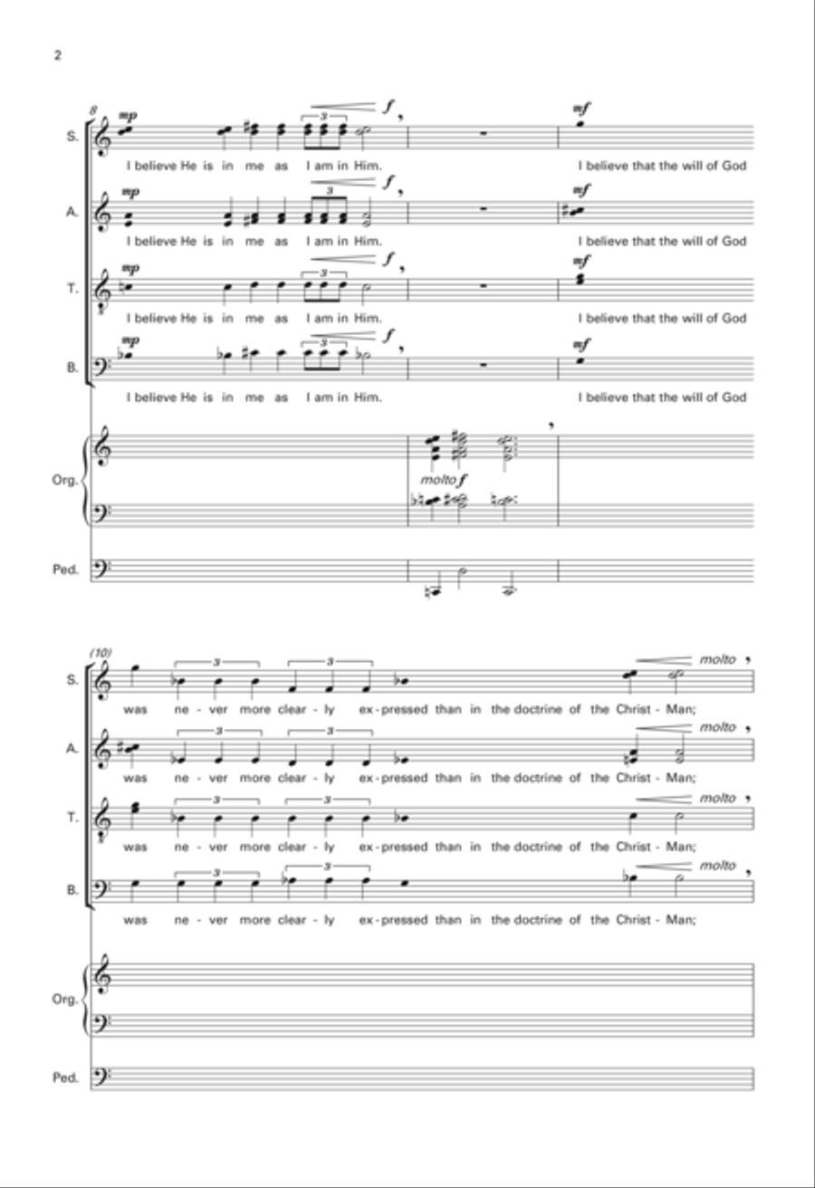 Tolstoy's Creed Tolstoy's Creed 4-Part scores gallery preview page 2