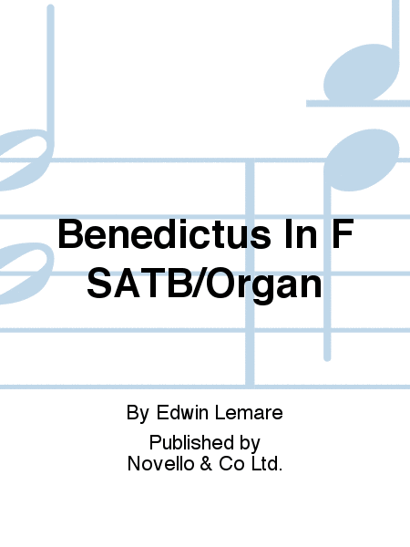Benedictus In F SATB/Organ