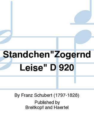 Book cover for Serenade D 920 [Op. posth. 135]