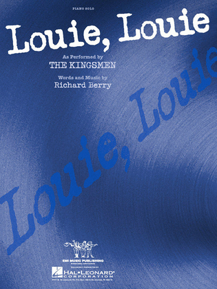 Book cover for Louie, Louie