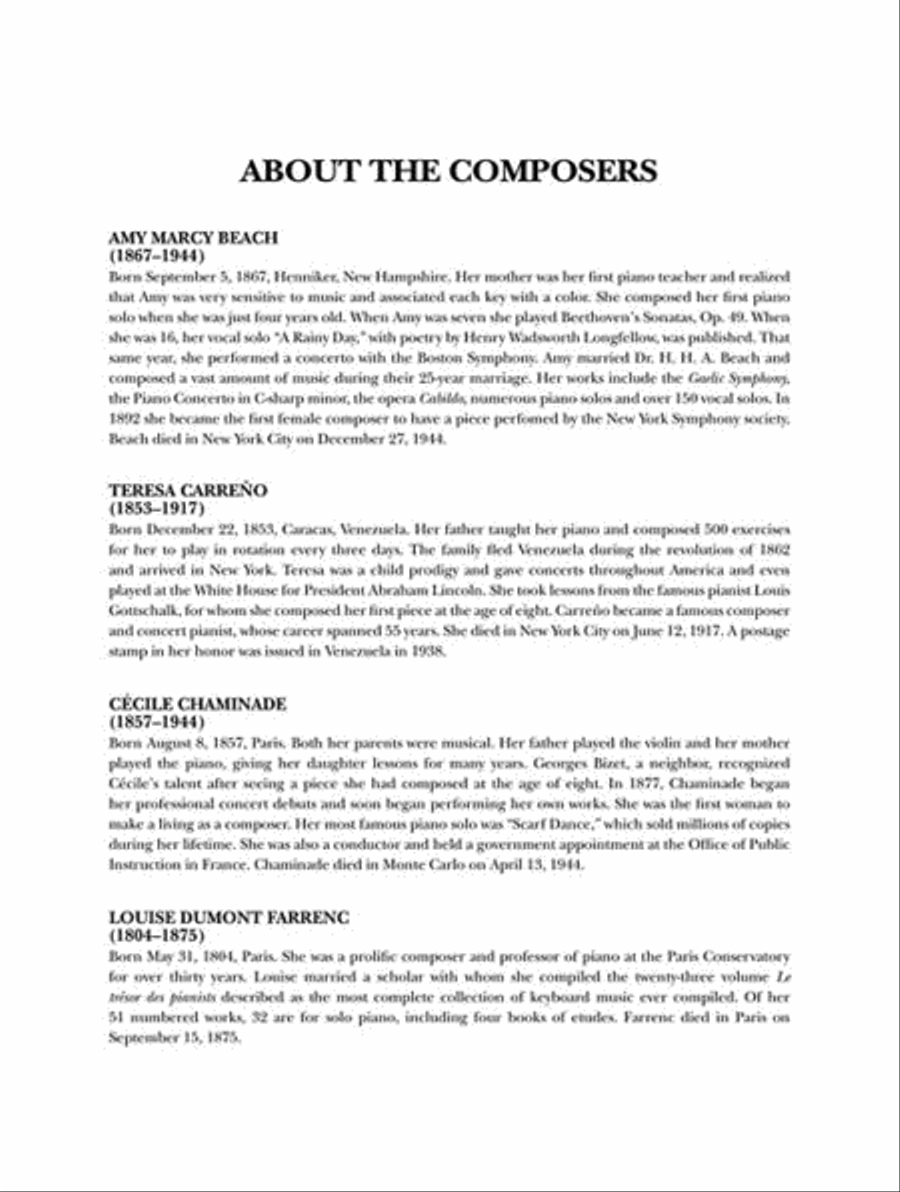 Women Composers in History