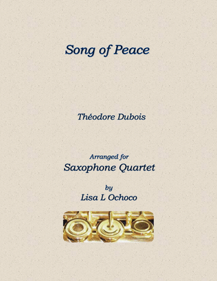 Song of Peace for Saxophone Quartet