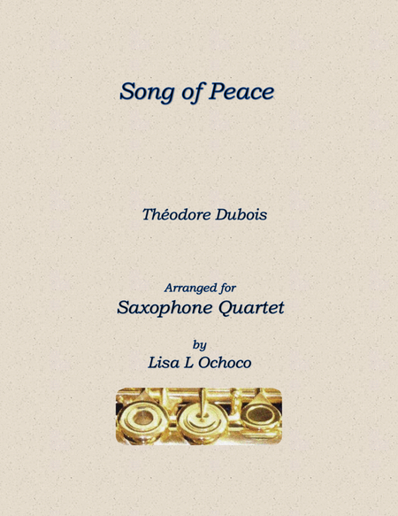 Song of Peace for Saxophone Quartet image number null