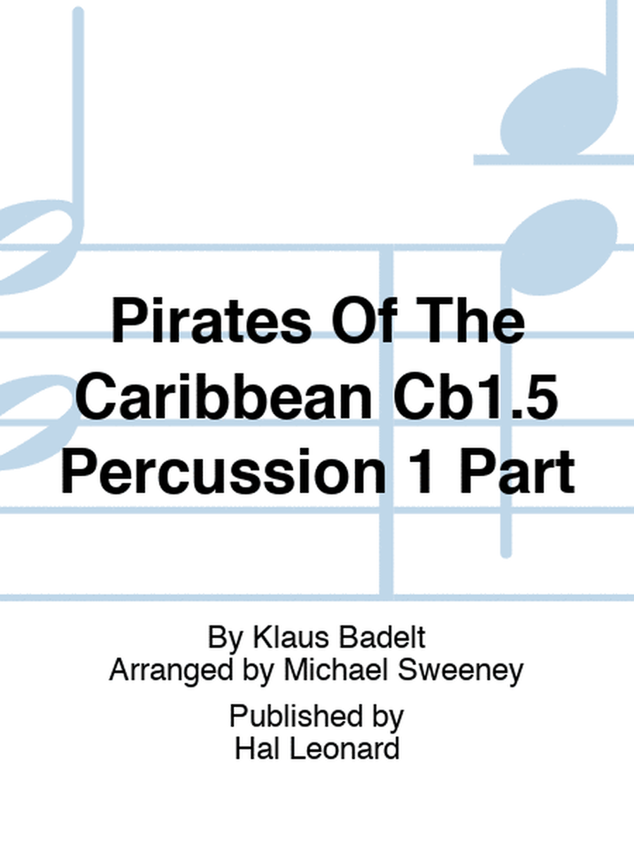 Pirates Of The Caribbean Cb1.5 Percussion 1 Part