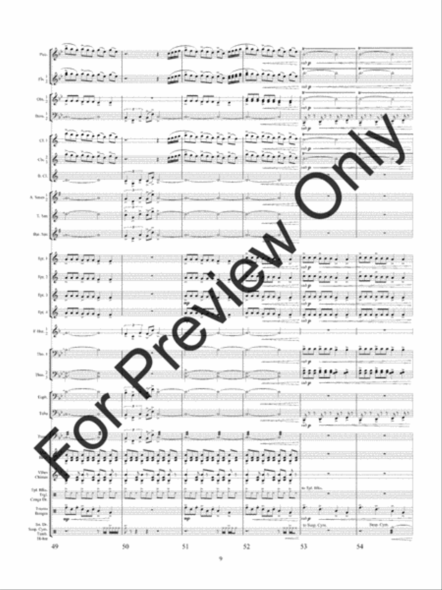 Quintology (Score) Quintology (Score) Concert Band scores gallery preview page 12