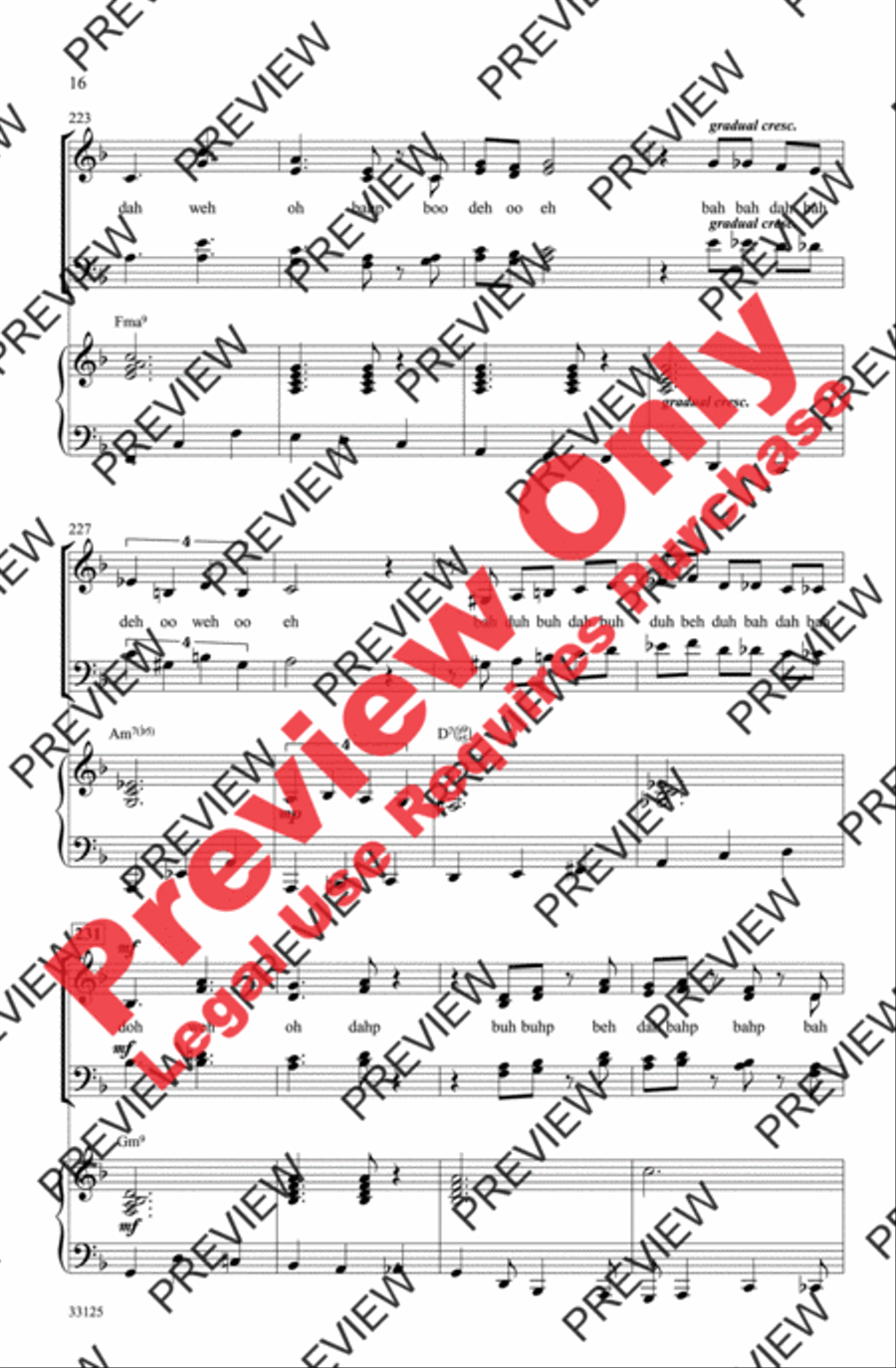 On a Clear Day 4-Part scores gallery preview page 16