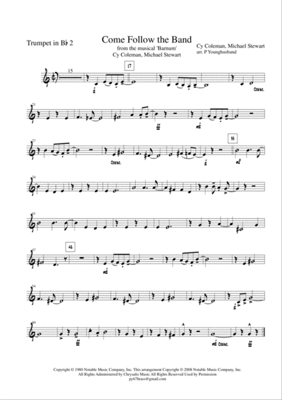 Come Follow The Band Come Follow The Band Brass Ensemble scores gallery preview page 6