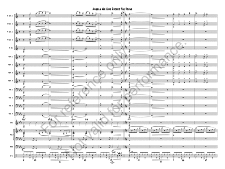 Angels We Have Rocked The House Jazz Ensemble scores gallery preview page 10