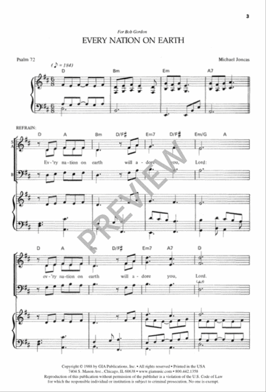 Every Nation on Earth Every Nation on Earth 3-Part scores gallery preview page 4