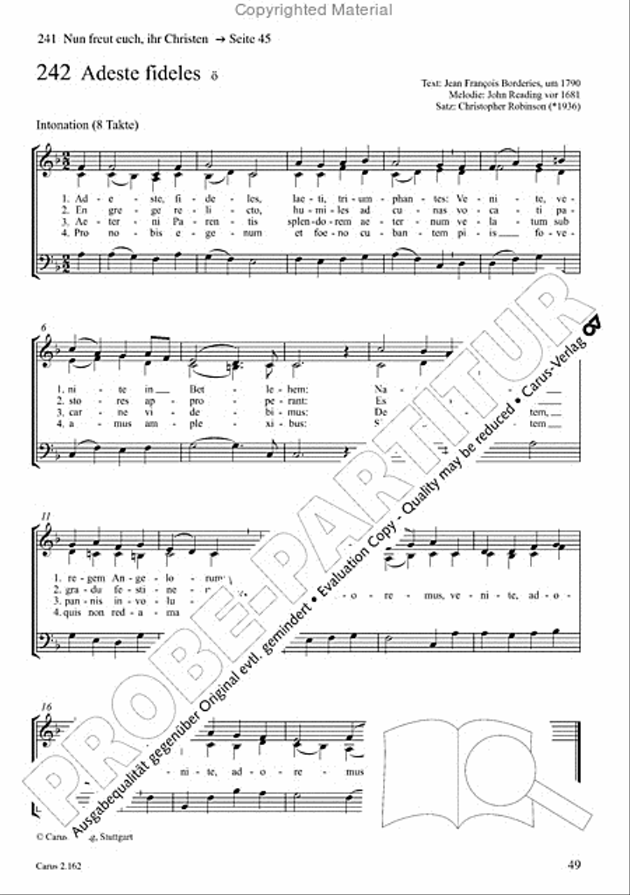 Chorbuch Gotteslob SAM 3-Part scores gallery preview page 50