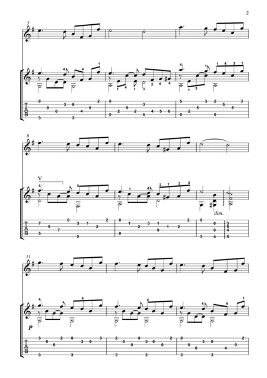 La Vie En Rose Acoustic Guitar scores gallery preview page 2