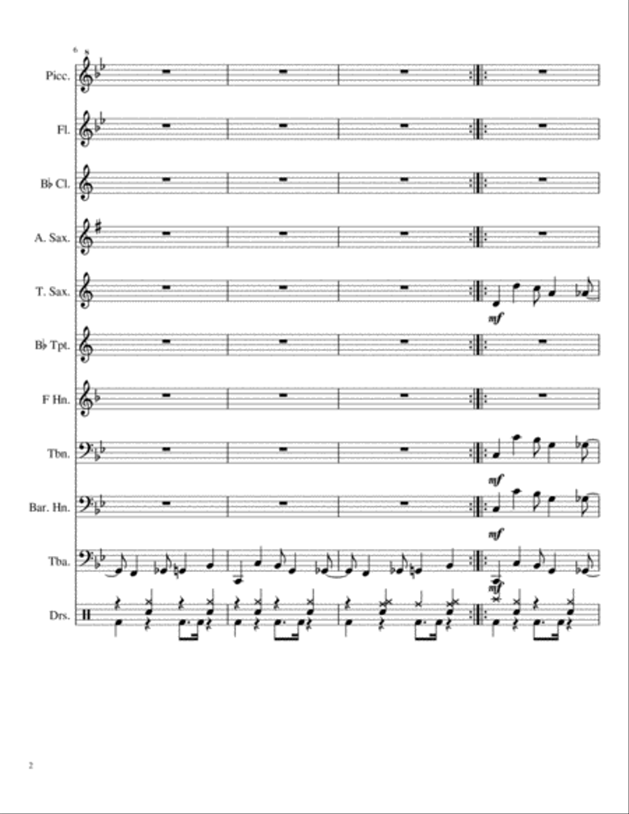 How's The Progress!! Marching Band scores gallery preview page 2