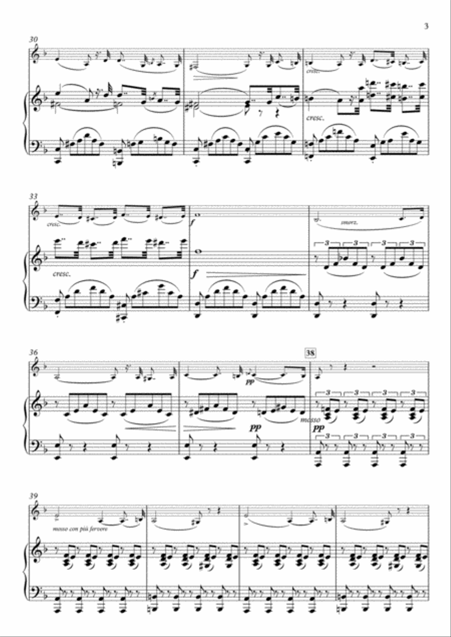 Salve Maria for Clarinet & Piano Clarinet Solo scores gallery preview page 3