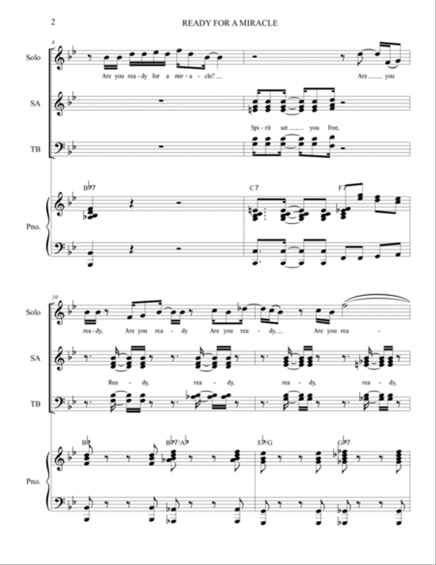 Ready For A Miracle 4-Part scores gallery preview page 2
