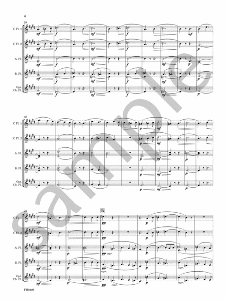 Angelus! Priere aux Anges Gardiens Chamber Music scores gallery preview page 5