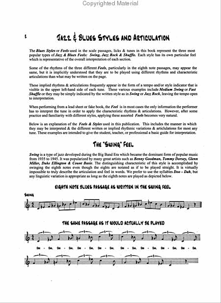 Know Before You Blow - Blues for Clarinet with 2 CDs Clarinet scores gallery preview page 2