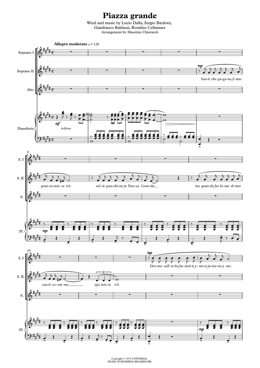 Piazza Grande SSA scores gallery preview page 1