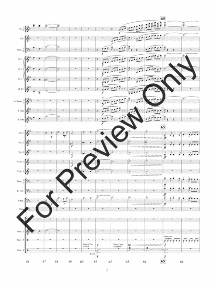 American Hymn Tune Sketches Concert Band scores gallery preview page 10