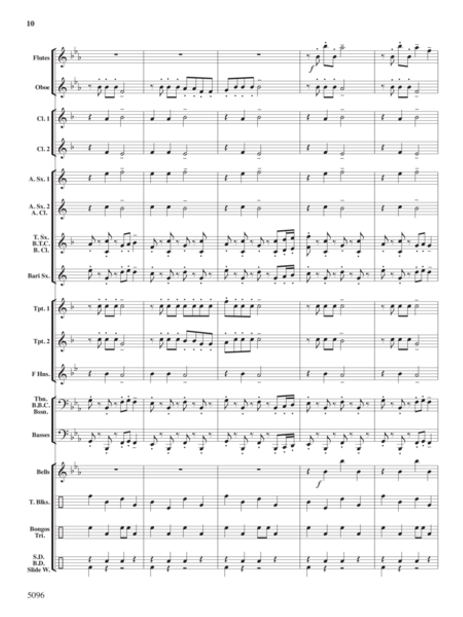Portly Penguin Parade Portly Penguin Parade Concert Band scores gallery preview page 9
