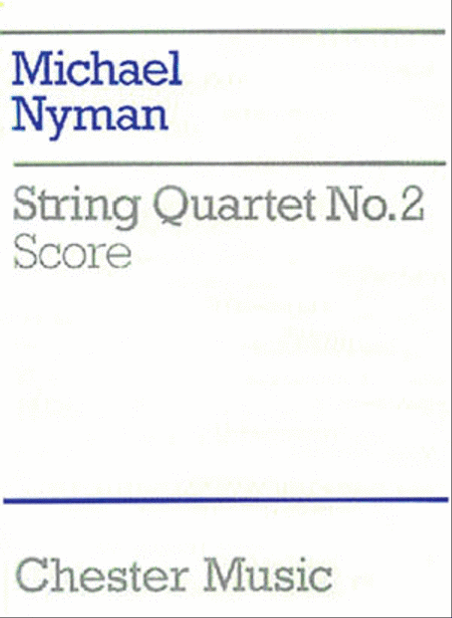 Michael Nyman: String Quartet No. 2 Score String Quartet scores gallery preview page 1