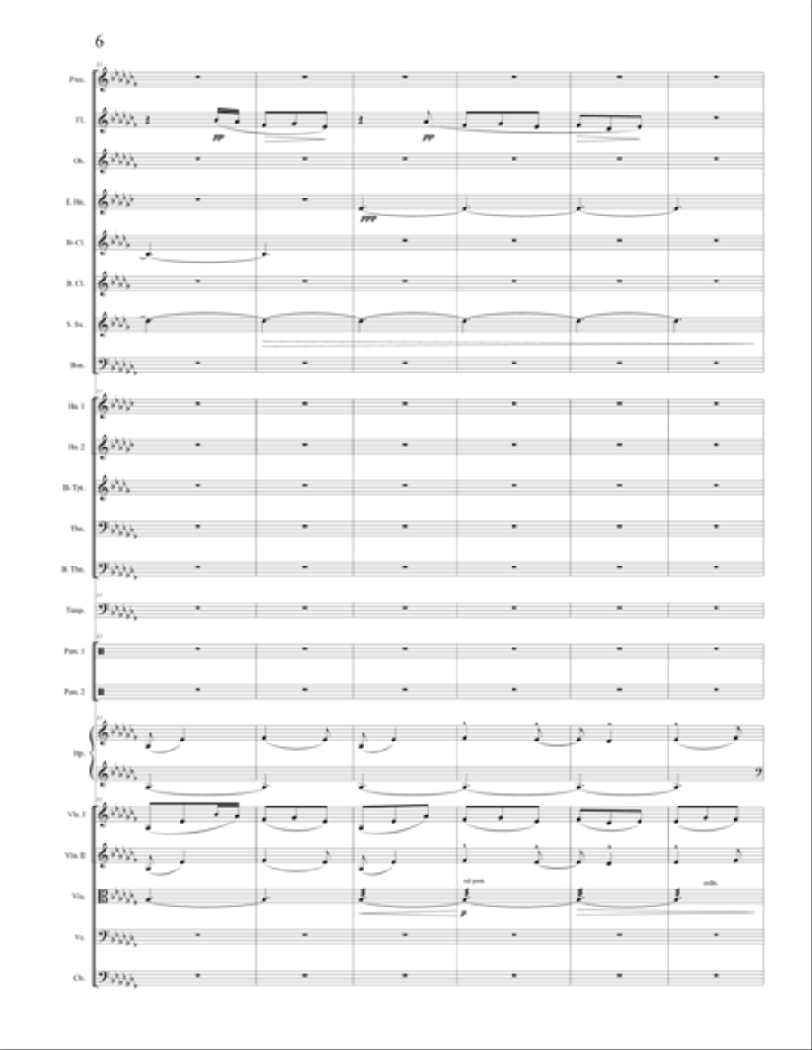 Albeniz/Leytush – “La Vega”, (The Alhambra) Full Orchestra scores gallery preview page 6