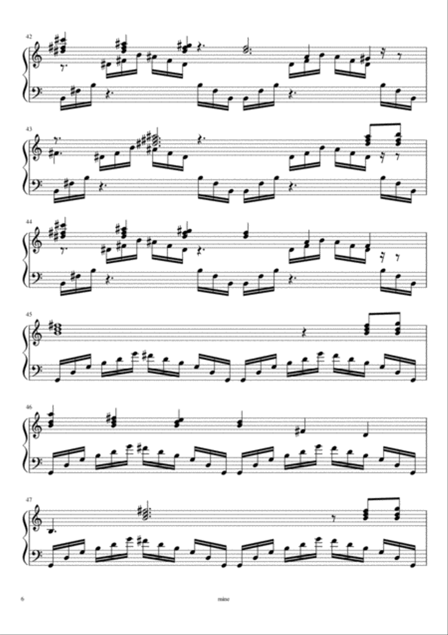 Etude de concert Etude de concert Piano Method scores gallery preview page 6