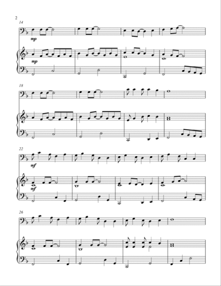 Shake The Papaya Down (bass C instrument solo) Small Ensemble scores gallery preview page 3