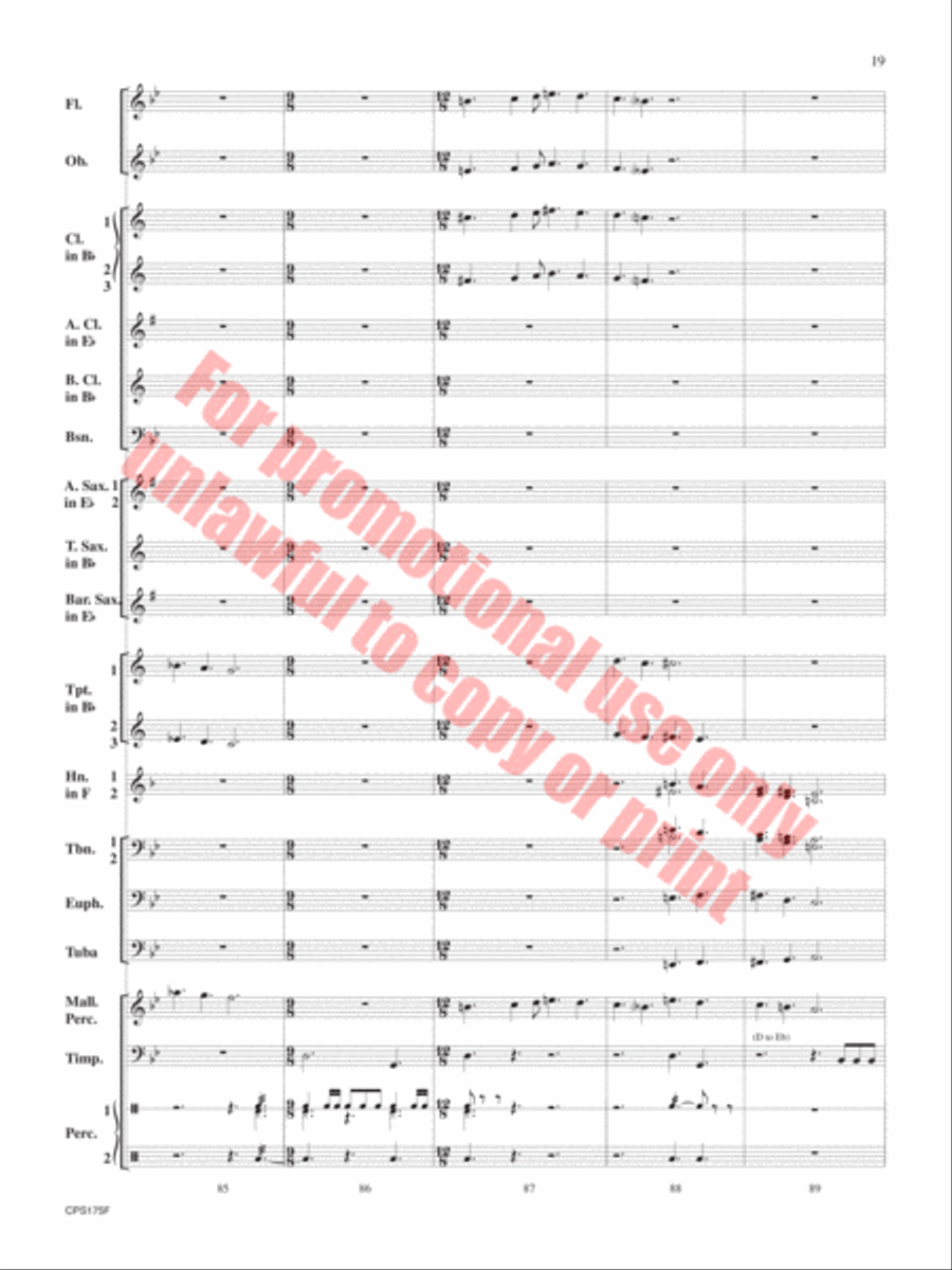 Aberystwyth Variants Aberystwyth Variants Concert Band scores gallery preview page 20