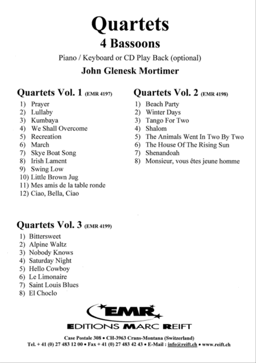 Quartets Volume 3 Bassoon Quartet scores gallery preview page 2