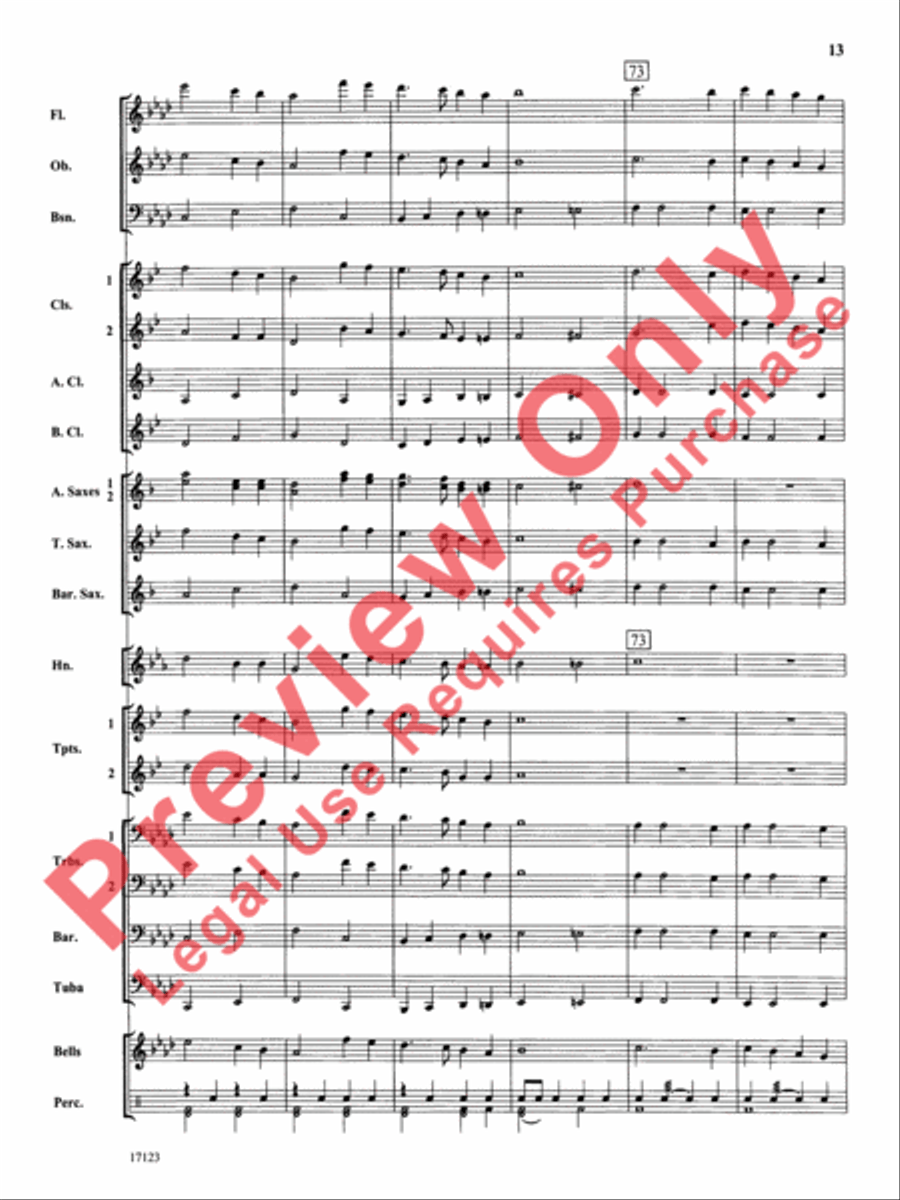 Westbrook March Concert Band scores gallery preview page 14