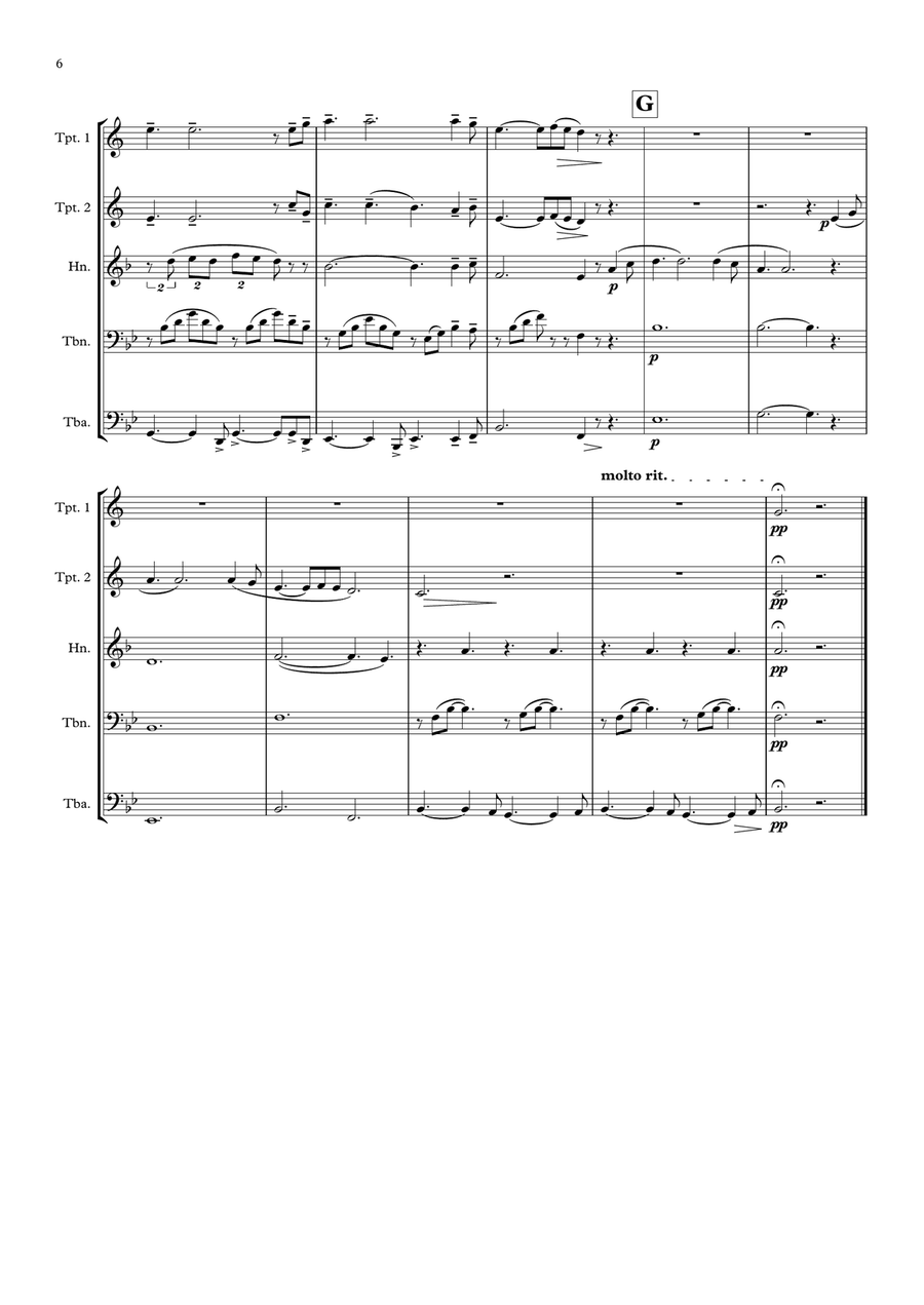 Hallelujah Brass Ensemble scores gallery preview page 6