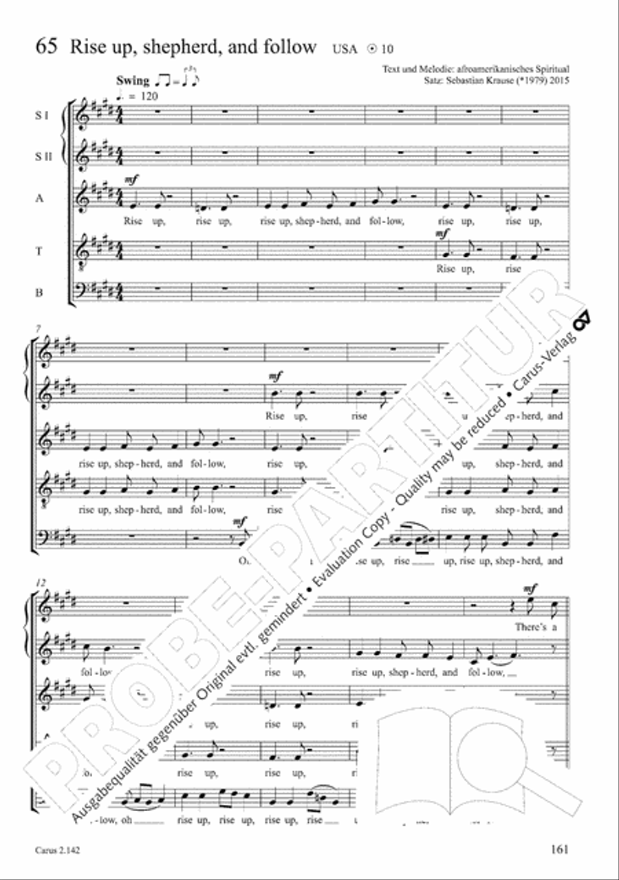 Christmas Carols of the World. Choral collection 4-Part scores gallery preview page 131