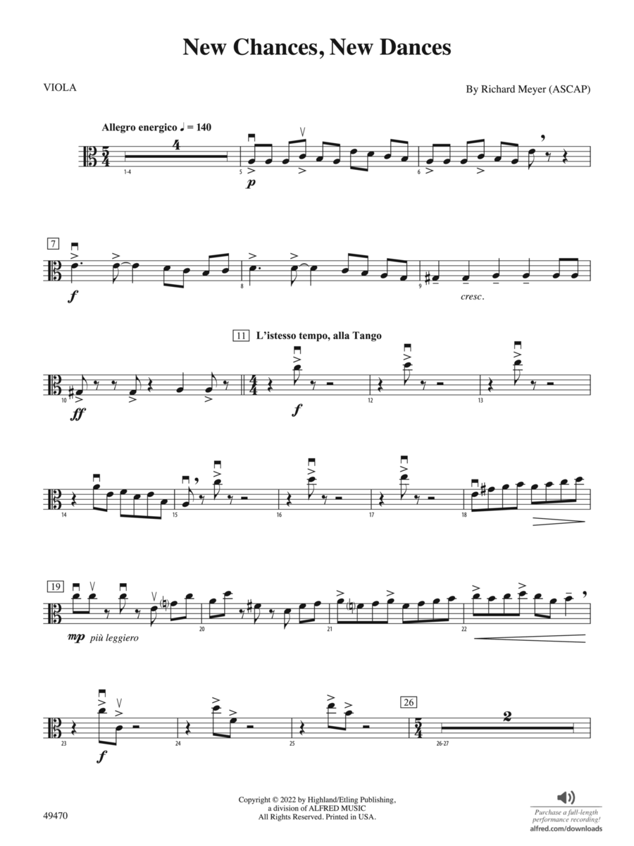 New Chances, New Dances: Viola